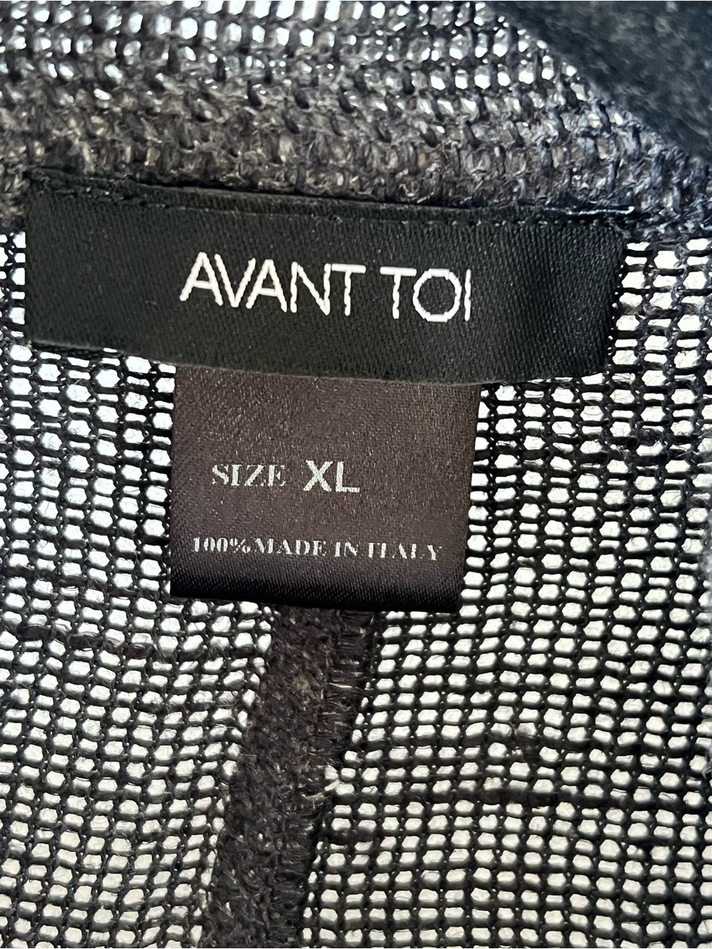 Avant Toi Washed Charcoal Knit Blazer - Picture 2 of 7